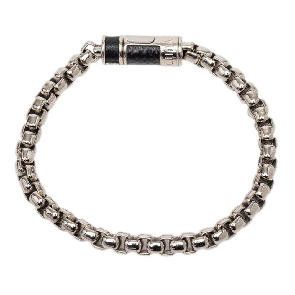 Louis Vuitton Monogram Eclipse Chain Bracelet Sil… - image 3
